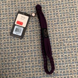 Braided purple headband